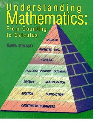 understanding mathematics from counting to calculus 1st edition keith i kressin 0965730018, 978-0965730013