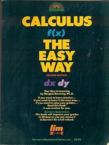 calculus the easy way 2nd edition douglas downing 0812040783, 978-0812040784