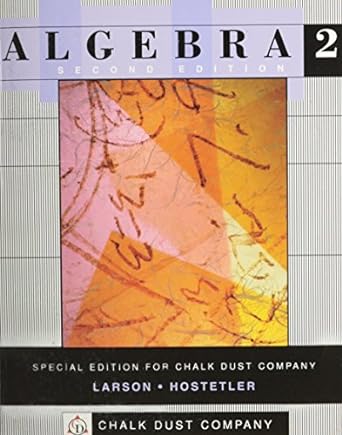 algebra 2 2nd edition larson 0618107789, 978-0618107780