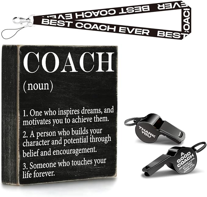 fkovcdy baseball coach gifts softball soccer coach gifts coach wood sign coach whistle thank you coach gifts
