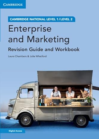 cambridge national level 1/level 2 enterprise and marketing revision guide and workbook 1st edition laura