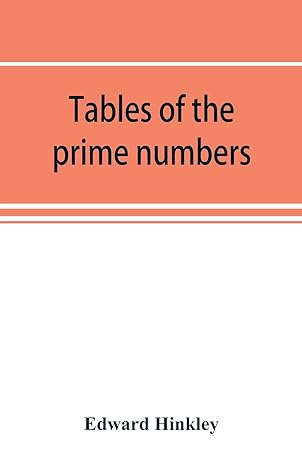 tables of the prime numbers 1st edition edward hinkley 9353893739, 978-9353893736