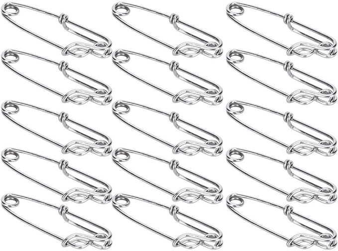 vbest life 15pcs tuna clips stainless steel tuna clips longline branch hangers snap fishing accessory easy
