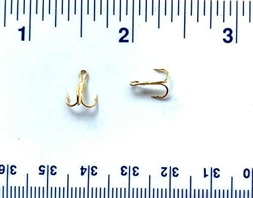 50 gerrys tackle 3x strong gold treble hooks size 16  ‎gerrys tackle b09156lgx3