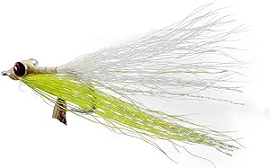 clouser minnow fishing flies chartreuse mustad signature duratin fly hooks 6 pack  ‎region fishing