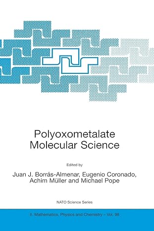 polyoxometalate molecular science 1st edition juan j borr s almenar ,e coronado ,achim m ller ,m t pope