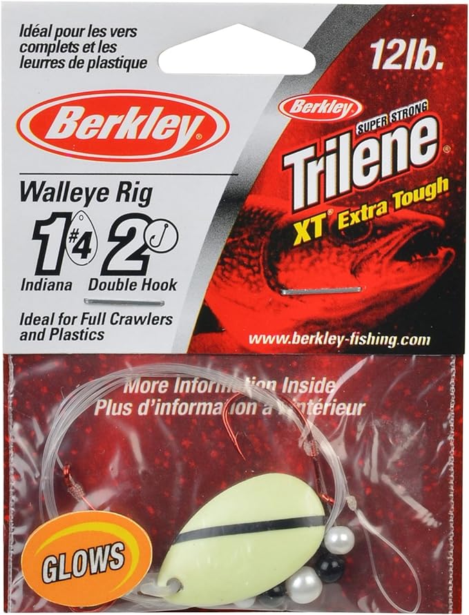 Berkley Walleye Rigs Indiana Florescent Orange/Black Stripe 42 Inch