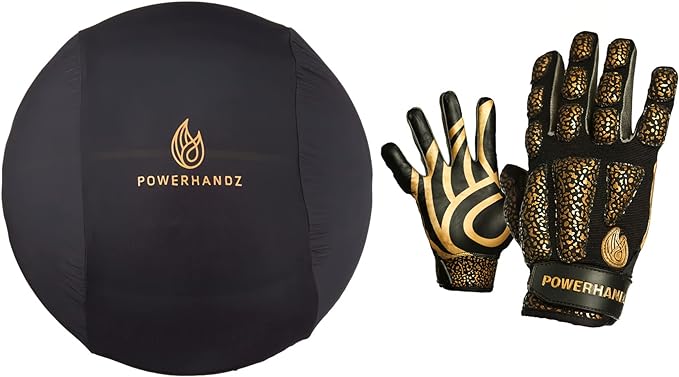 powerhandz basketball 2 piece training bundle dribble sleeve anti grip removable basketball wrap and weighted