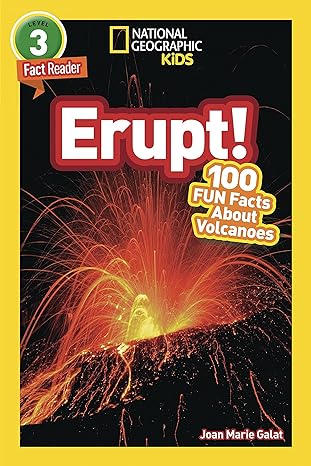 national geographic readers erupt 100 fun facts about volcanoes  joan marie galat 1426329105, 978-1426329104
