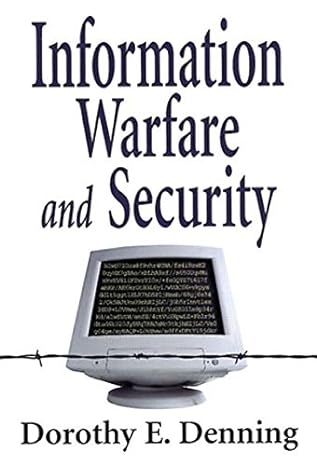 information warfare and security 1st edition dorothy e. denning 0201433036, 978-0201433036