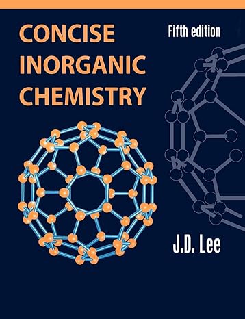 concise inorganic chemistry 5th edition j d lee 0632052937, 978-0632052936
