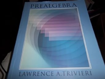 prealgebra 1st edition lawrence a trivieri 0070652252, 978-0070652255
