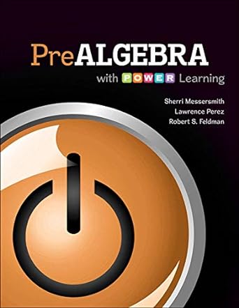 prealgebra with p o w e r learning 1st edition sherri messersmith ,lawrence perez ,robert feldman 0073406252,