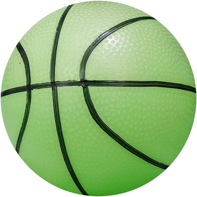ulafbwur colorfulbasketball light up basketball high elasticity battery free pvc high bright holographic