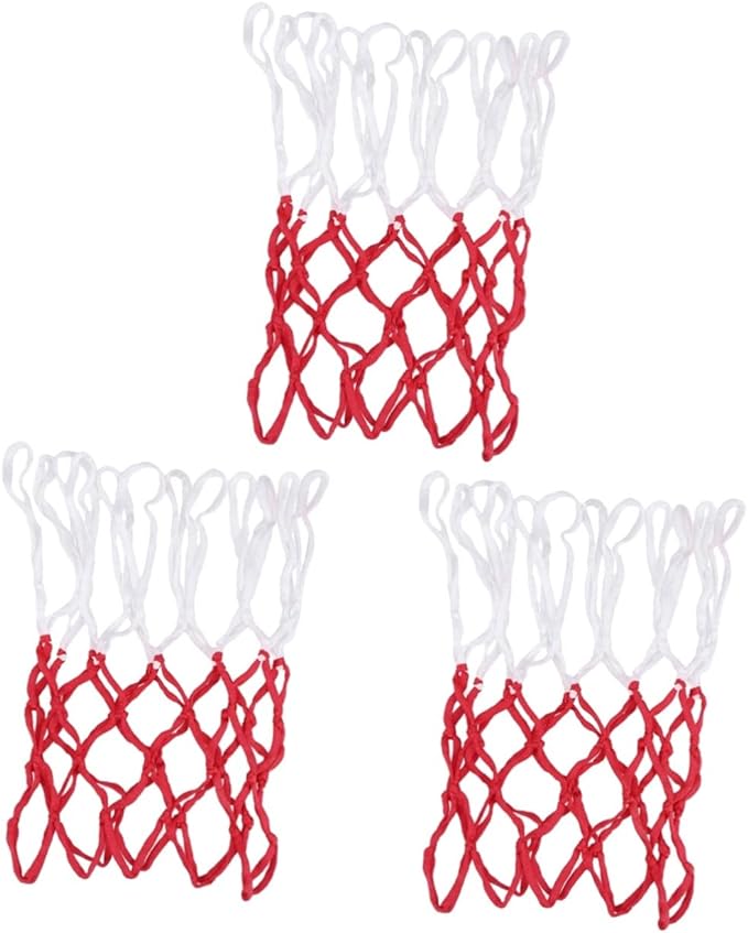 toddmomy 3pcs braided multicolor basketball net braided basketball net sports  ‎toddmomy b0ckw5gzl8