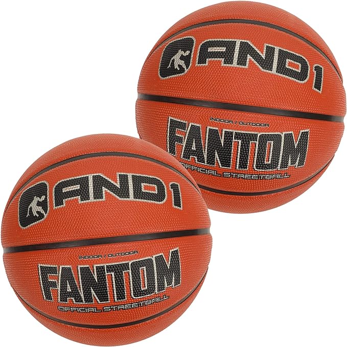 and1 fantom rubber basketball official regulation size 7 rubber basketball deep channel construction