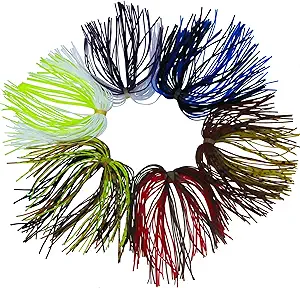 silicone jig skirts fishing lures skirt replacement for spinnerbaits bass buzzbaits fishing jigs fishing