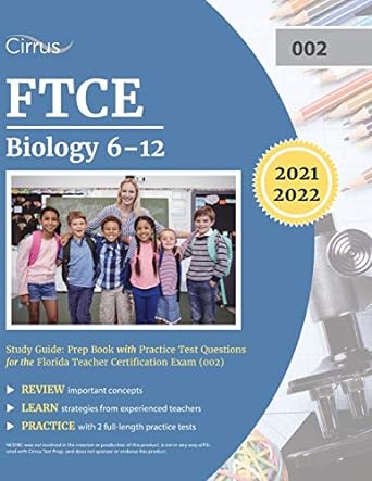 ftce biology 6 12 study guide prep book with practice test questions for the florida teacher certification