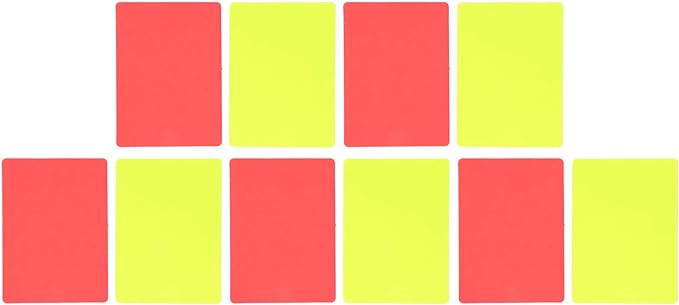estink football red and yellow card 5set sports football referee red and yellow card set referee tool for
