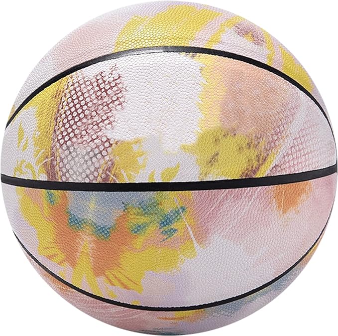 size 7 colorful graffiti basketball personalized moisture wicking soft pu for indoor and outdoor training and
