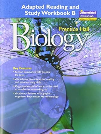 adapted reading and study workbook b prentice hall biology 1st edition savvas learning co 013201355x,