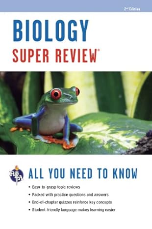 biology super review 2nd edition editors of rea 0738611212, 978-0738611211