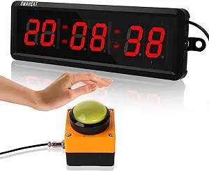 smaheat fitness timer with stopwatch button suitable for school/exam/home exercise/gym/gym smaheat electronic