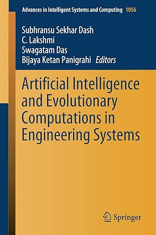 artificial intelligence and evolutionary computations in engineering systems 1st edition subhransu sekhar
