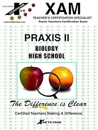 praxis ii biology high school 1st edition lynn sly ,xamonline ,sharon wynne 158197020x, 978-1581970203