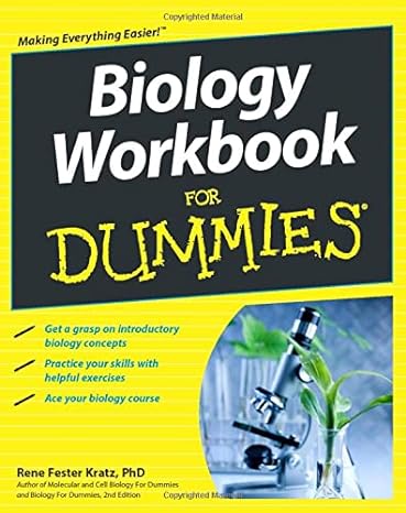 biology workbook for dummies 1st edition rene fester kratz 1118158407, 978-1118158401