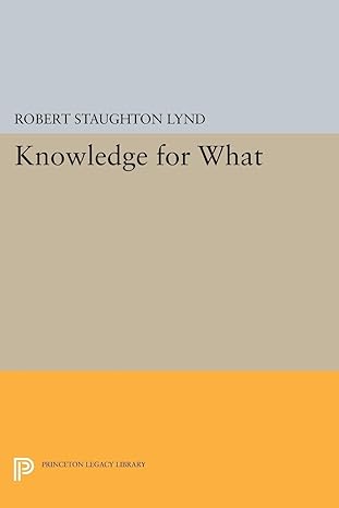 knowledge for what 1st edition robert staughton lynd 069162142x, 978-0691621425