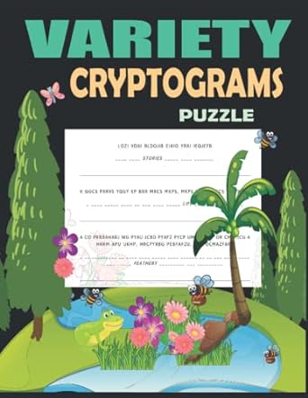 variety cryptograms puzzle large print cryptogram puzzle book for adults and seniors 1st edition anis uddin