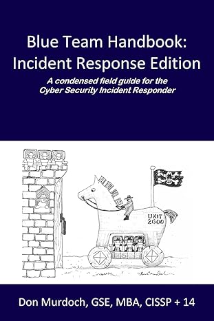 blue team handbook incident response edition a condensed field guide for the cyber security incident