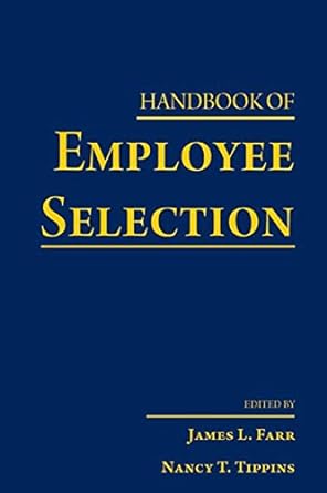 handbook of personnel selection 1st edition james l farr 0805864385, 978-0805864380