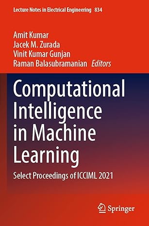 computational intelligence in machine learning select proceedings of icciml 2021 1st edition amit kumar