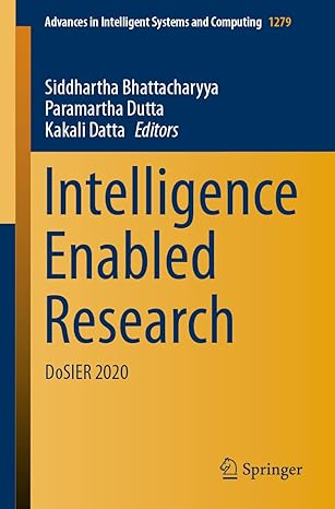intelligence enabled research dosier 2020 1st edition siddhartha bhattacharyya ,paramartha dutta ,kakali