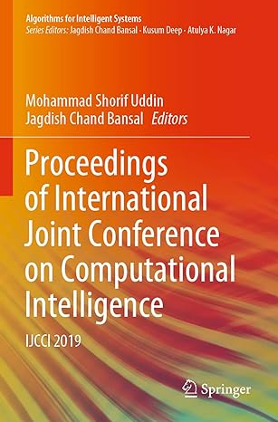 proceedings of international joint conference on computational intelligence ijcci 2019 1st edition mohammad
