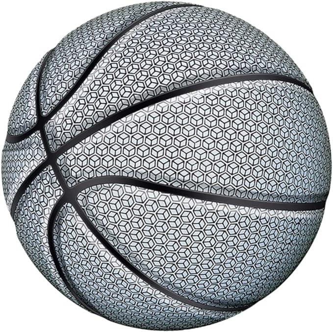 clispeed 1 pc outdoor basketball glowing basketball night basketball reflective pu basketball sport
