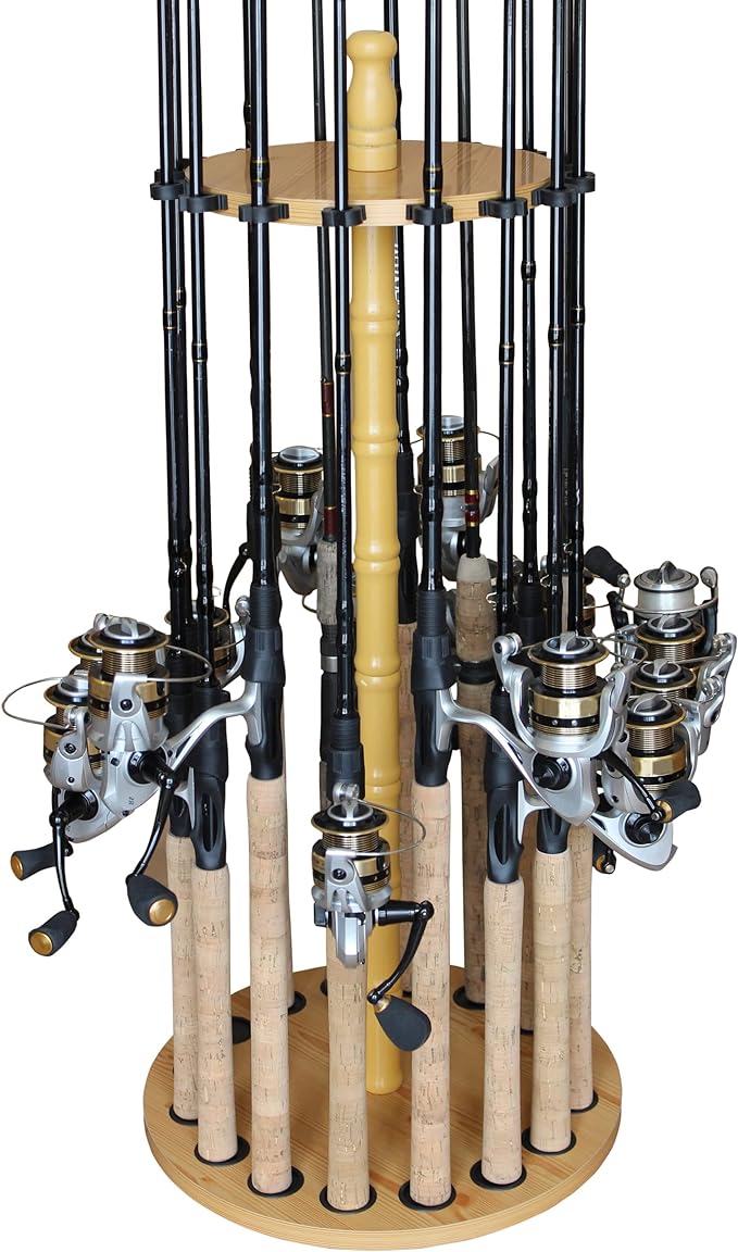 rush creek creations fishing rod holders for garage fishing pole rack floor stand holds up to  rods fishing
