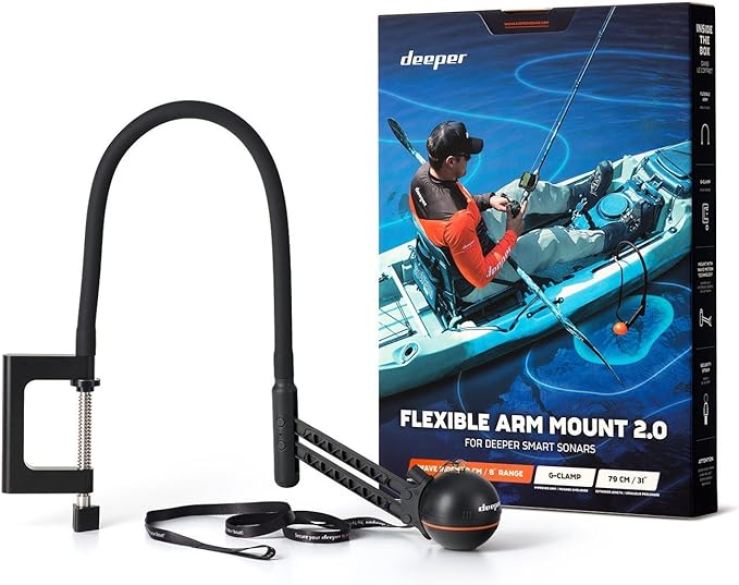 itgam0007 deeper flexible arm mount 2 0 for boats/kayaks black 80cm  ?deeper b07961chr8