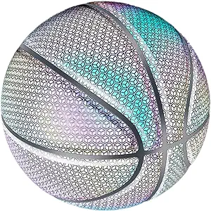 besportble 1 pc luminous basketball for adults night training glowing basketball reflective basketball