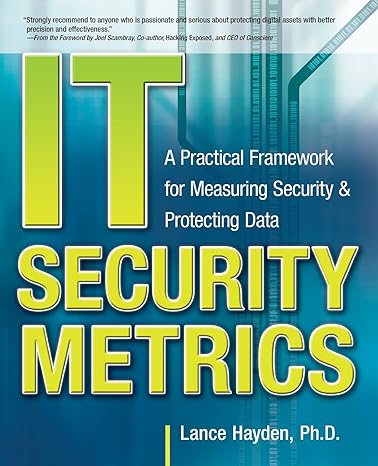 it security metrics a practical framework for measuring security and protecting data 1st edition lance hayden