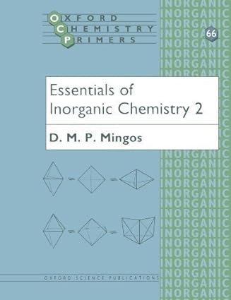 essentials of inorganic chemistry 2nd edition david michael p mingos b01k0t2x64
