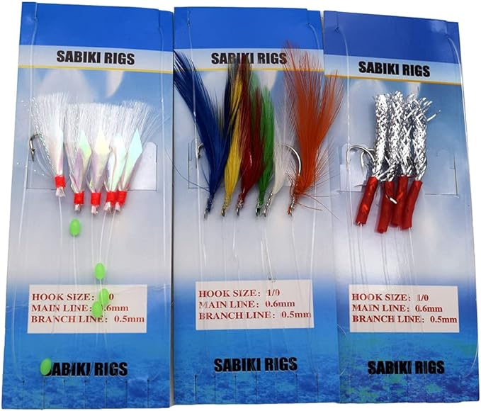 sabiki rigs lures bait rigs glow fishing beads high carbon hooks for freshwater/saltwater  ?annibby b09lrxyqbj