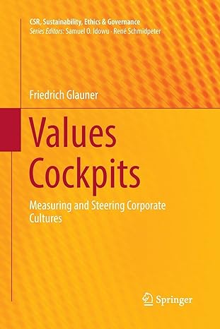 values cockpits measuring and steering corporate cultures 1st edition friedrich glauner 3319864203,