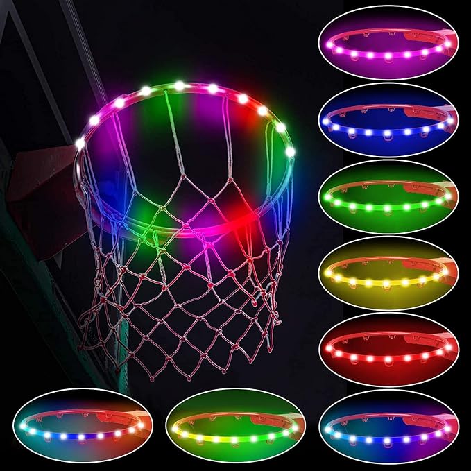 led lights basketball hoop remote control basketball rim led light super led light with 16 colors waterproof