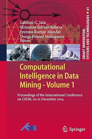 computational intelligence in data mining volume 1 proceedings of the international conference on cidm 20 21