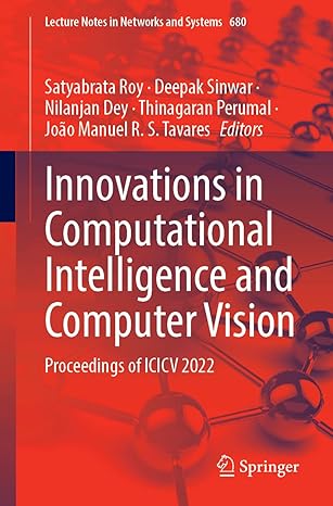 Innovations In Computational Intelligence And Computer Vision Proceedings Of Icicv 2022