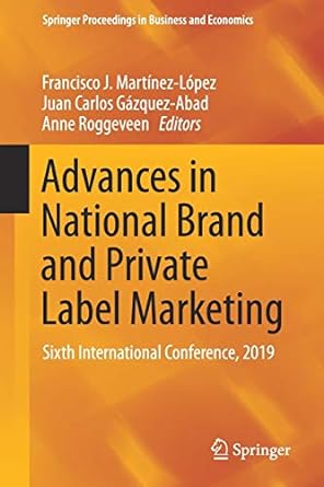 advances in national brand and private label marketing sixth international conference 2019 1st edition