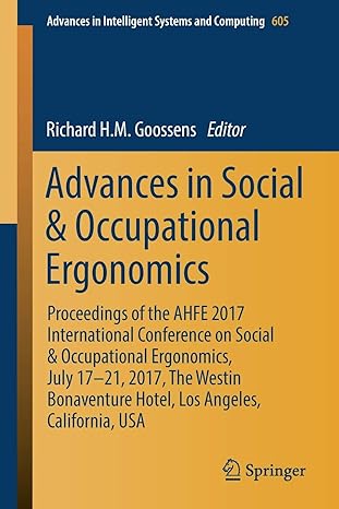 advances in social and occupational ergonomics proceedings of the ahfe 2017 international conference on